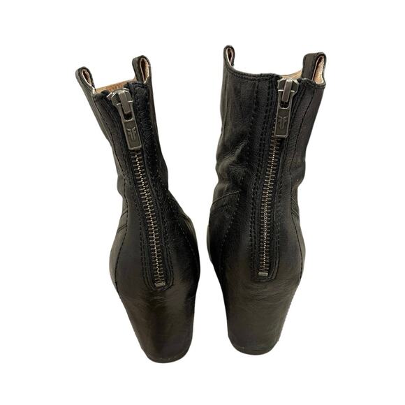 Frye Carson Wedge Bootie’s - Size 11 - Black Leather - Picture 6 of 8